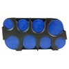 Plastic Organiser Box, Storage Box, Euro Coins Black black