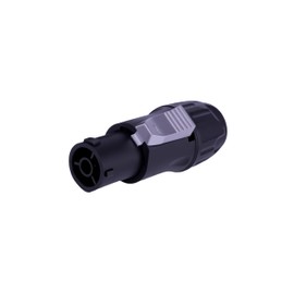 Bescoos IP65 PowerCon True Outdoor Waterproof Power Connector 20A 250V Black Heavy Duty Reliable Electrical Connection for DJ Equipment Stage Lighting Sound Systems (SAC3FX_4PCS_Black)