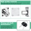 Faankiton 4 Sets Drawer Locks, 22mm Cam Lock, Zinc Alloy