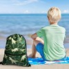WAWSAM Dinosaur C Drawstring Backpack, Waterproof, 15 cu in, Polyester,