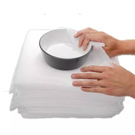 100 Wrap Foam Sheets  12"X12"x1/16" + Free Fragile Stickers