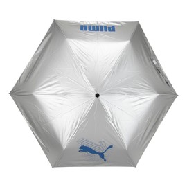 Puma PBP66WJ55 Front Silver C Automatic Open and Close Folding Umbrella, Blue, 21.7 inches (55 cm)