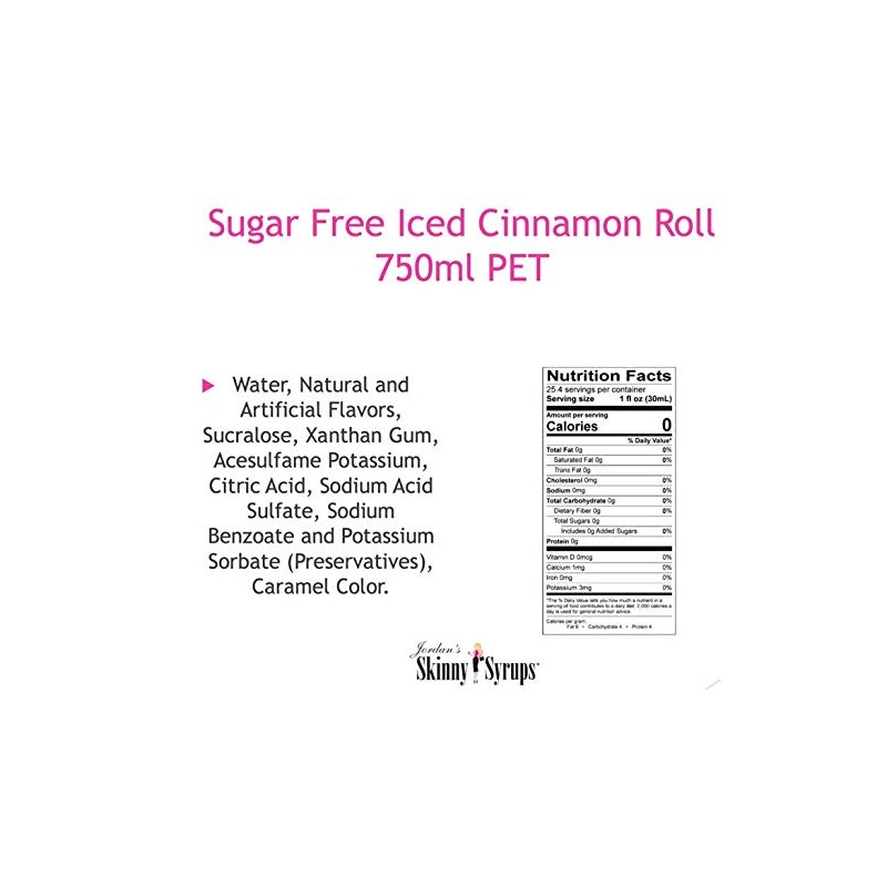 Jordan's Skinny Dessert and Ice Cream Sugar Free Syrup Collection