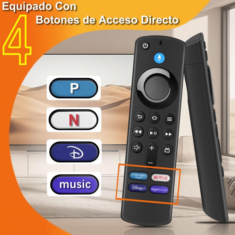 Replacement Remote Control (4 Gen), Universal Remote Control for Smart