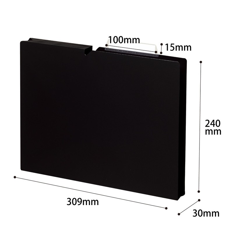 Kokuyo File Individual Folders NEOS A4 10 Pieces, blk