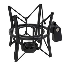 LyxPro MKS1-B Condenser Spider Microphone Shockmount, Anti Vibration and Isolation - Black