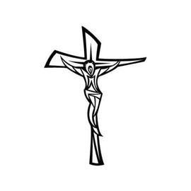 Ranger Products Jesus on Cross Vinyl Decal Car Window Laptop Sticker, Die Cut Vinyl Decal for Windows, Cars, Trucks, Tool Boxes, laptops, MacBook - virtually Any Hard, Smooth Surface
