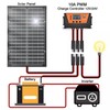 WERCHTAY Trickle Charger Battery 30W Bifacial Solar Panel Kit Controller
