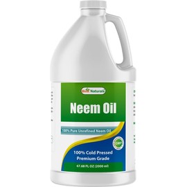 Best Naturals 100% Pure Neem Oil, 100% Cold Pressed and Unrefined - 68 OZ (2000 ML)