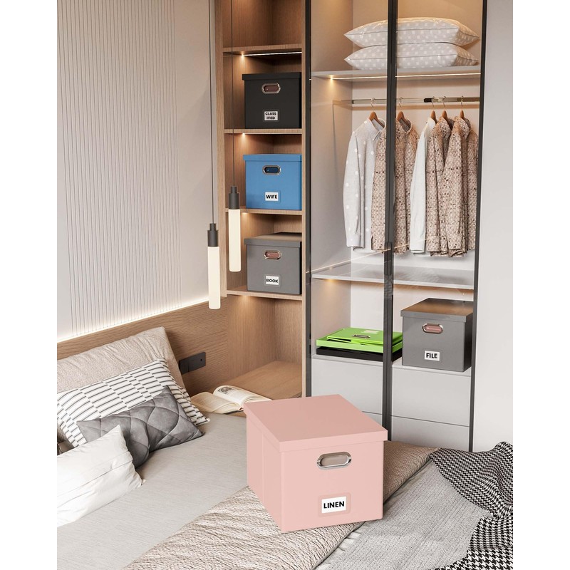 Oterri File Organizer Box,Filing Box with Lid,File Box for Letter/Legal