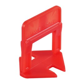 Raimondi Leveling System Heavy Duty Tile Leveling System 1/8'' HD Clips 2200pc Box, Red