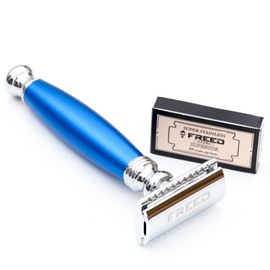 FREED Double Edge Safety Razor with alloy handle and 10 Japanese 6cr13 Stainless Steel Double Edge Safety Razor Blades,It's the best gift for men,fathers,or birthdays