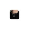 SAILIMUE Cross Necklace for Men - Layered Cross Chain Stainless