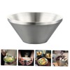 Alipis Stainless Steel Smoothie Dessert Bowl Serving Bowl for Salads