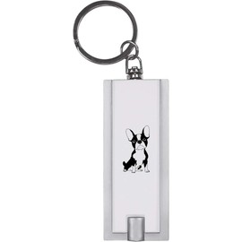 Azeeda 'Sitting French Bulldog' Keyring LED Torch (KT00042900)