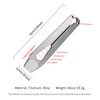 ainhue A39 Compact 3.9 Inches Stonewashed TC4 Titanium Pry Bar
