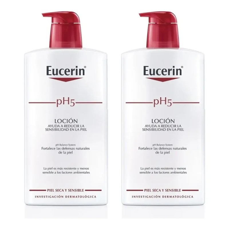Crema Para Cuerpo Eucerin Ph5 Loción Hidratante Botella 1 Lt
