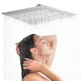 20" High Pressure Rainfall Shower Head, Modern Stainless Steel Rain Shower Head Bathroom Body Spray Shower Top Sprayer for Bathroom in Home Hotel