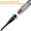 WIN.MAX 1000 dart tips, 2BA black soft dart tips, plastic