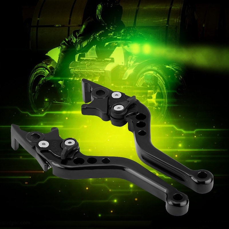 EVGATSAUTO Motorcycle Brake Lever, 2 Pieces CNC Aluminium Alloy Motorcycle