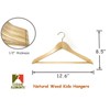 Kids hangers (Natural Wood, Children Hangers 4T-10)