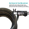 IDEALUX Bike Lock Cable, Resettable Cable Lock, Self Coiling 5