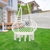 Autowu89 Macrame Swing Chair,Cotton Rope Chair Swing for Indoor and
