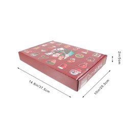 Gadpiparty Christmas Advent Calendar Boxes To Fill 24 Empty Advent Countdown Gift Boxes Goody Treat Boxes Raffle Box DIY Lottery Small Ornament Gift Boxes for Xmas Party