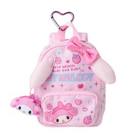 Sanrio 124958 Backpack Shaped Pouch (#Sanrio Gakuen Sparkle Festival) My Melody Polyester, PVC, Steel, Recommended Ages 3 and Up