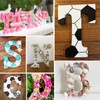 TONIFUL 7.8 Inch White Letter M Table Centerpiece A-Z DIY