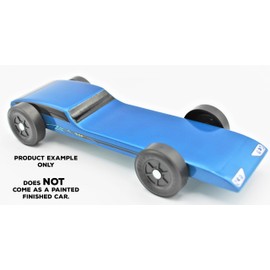 Maximum Velocity Pinewood Car | Includes Shaped Body, Flex Weight & Stock BSA Wheels and Axles | Jaguar Car Derby Car