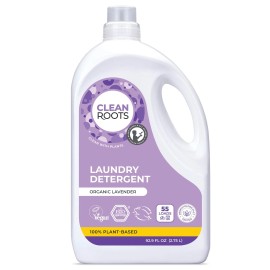 Clean Roots Lavender Laundry Detergent Organic Plant-Based, 55 Loads 92.9 Fl Oz