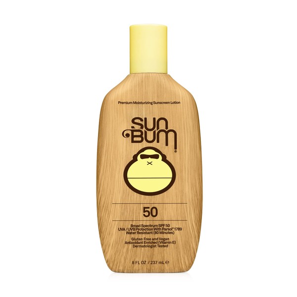 Sun Bum Original SPF 50 Sun Cream Lotion, Moisturizing Sunscreen with Vitamin E, Vegan and Reef Friendly, Broad Spectrum UVA/UVB Protection, 237ml