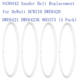 N430442 Sander Belt Replacement for DeWalt DCW210 DWE6420 DWE6421 DWE6423K 903373 (4 Pack)