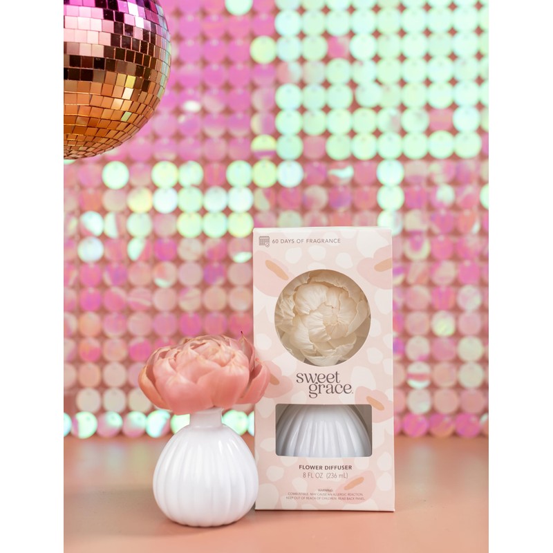 Bridgewater Candle Flower Reed Diffuser Fragranced Decorative Room Freshener-Sweet Grace