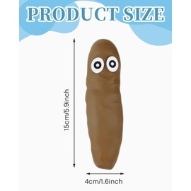 KGDUYC 1 x Flexible Poop Toy, Stress Relief Ball Fake Poop, Novelty Design, Boys Girls Teenagers Children Gift, Funny Birthday Joke Gift Christmas Stocking Stuffer Toy