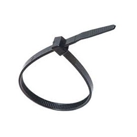 Releasable 7.5", 50 lb. UV Black Cable Ties - (pack of 100)