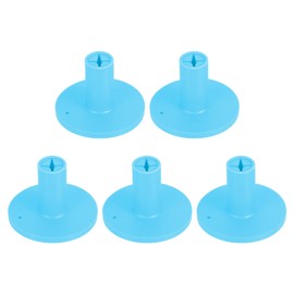 PATIKIL Rubber Golf Tees, 5 Pack Golf Rubber Tee Indoor Outdoor Practice Ball Holder for Driving Range Turf Mats, Blue