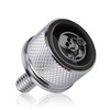 Motorcycle Rear Fender Seat Bolt, Skull Design 1/4"-20 Thread Seat