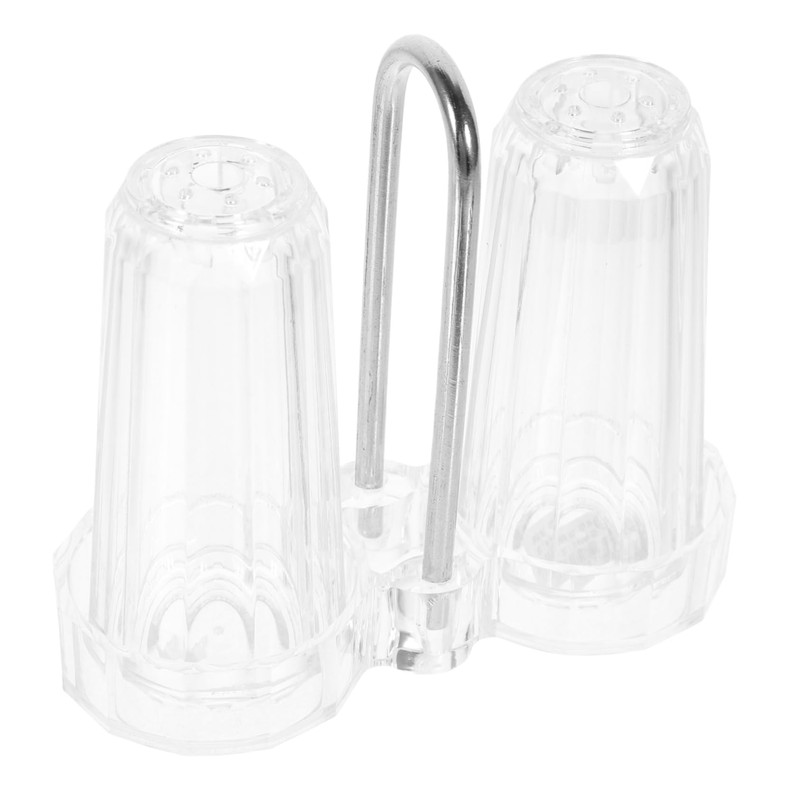 MAGICLULU 2 Sets Dispenser Holder Acrylic Spice Bottle Condiment Jar