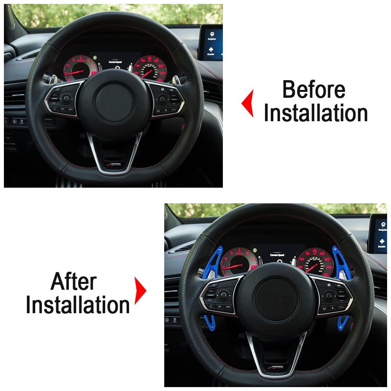 Aluminum Steering Wheel Shift Paddle Extensions for Acura MDX/RDX/TLX (2021-2024)