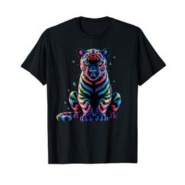 Black Panther Tie Dye Frog Peace Sign Hippie Black Panther T-Shirt