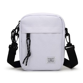 FANDARE Crossbody Bags for Girl Boy Ultra-Light Shoulder Bag Cell Phone Purse Holder One Shoulder Diagonal Cross Bag College Daypacks Hobos Satchels Bags Outdoors Travel Messenger Bag White