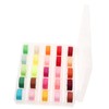 LIFKOME 25pcs Prewound Bobbin Sewing Thread Kit Case Bottom Thread