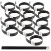 AGT Balcony Railing Bracket: Set of 14 Stainless Steel Mounting