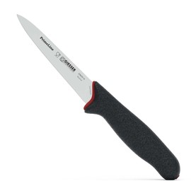 Giesser seit 1776 - Made in Germany - Allzweckmesser 13 cm PrimeLine, schwarz, rostfrei, spülmaschinenfest, scharfes Küchenmesser rutschfest, mittelspitz