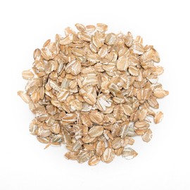 Rolled Rye Flakes, Non-GMO, Breakfast Cereal, Whole Grain, Crunchy Texture, High in Fiber and Protein, Bulk, 50 lb