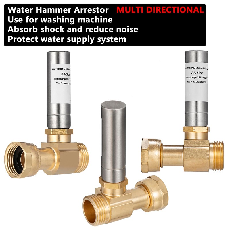 (2 Pack) Lidertik Water Hammer Arrestor for Washing Machine and