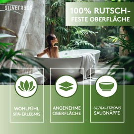 SilverRack DermaSensitive Bath Mat, 100% BPA Free