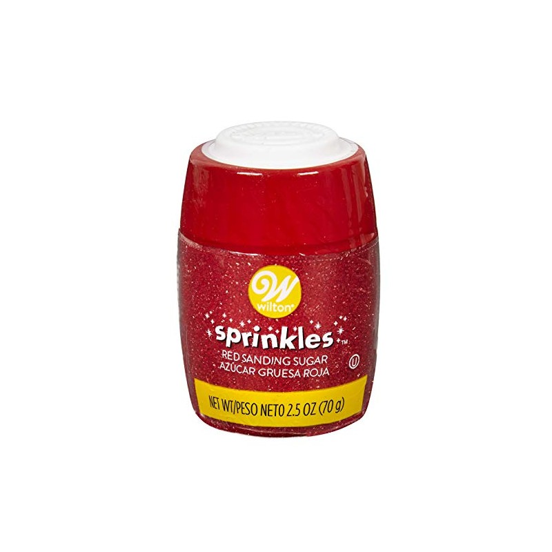 Wilton Sanding Sugar Sprinkles Assorted Colors; 2.5oz (Red)